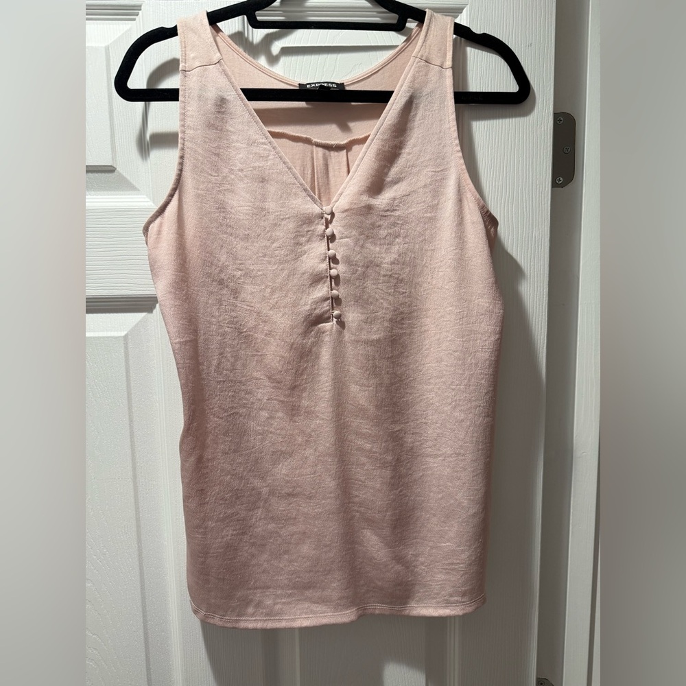 Express Light Pink Sleeveless Top